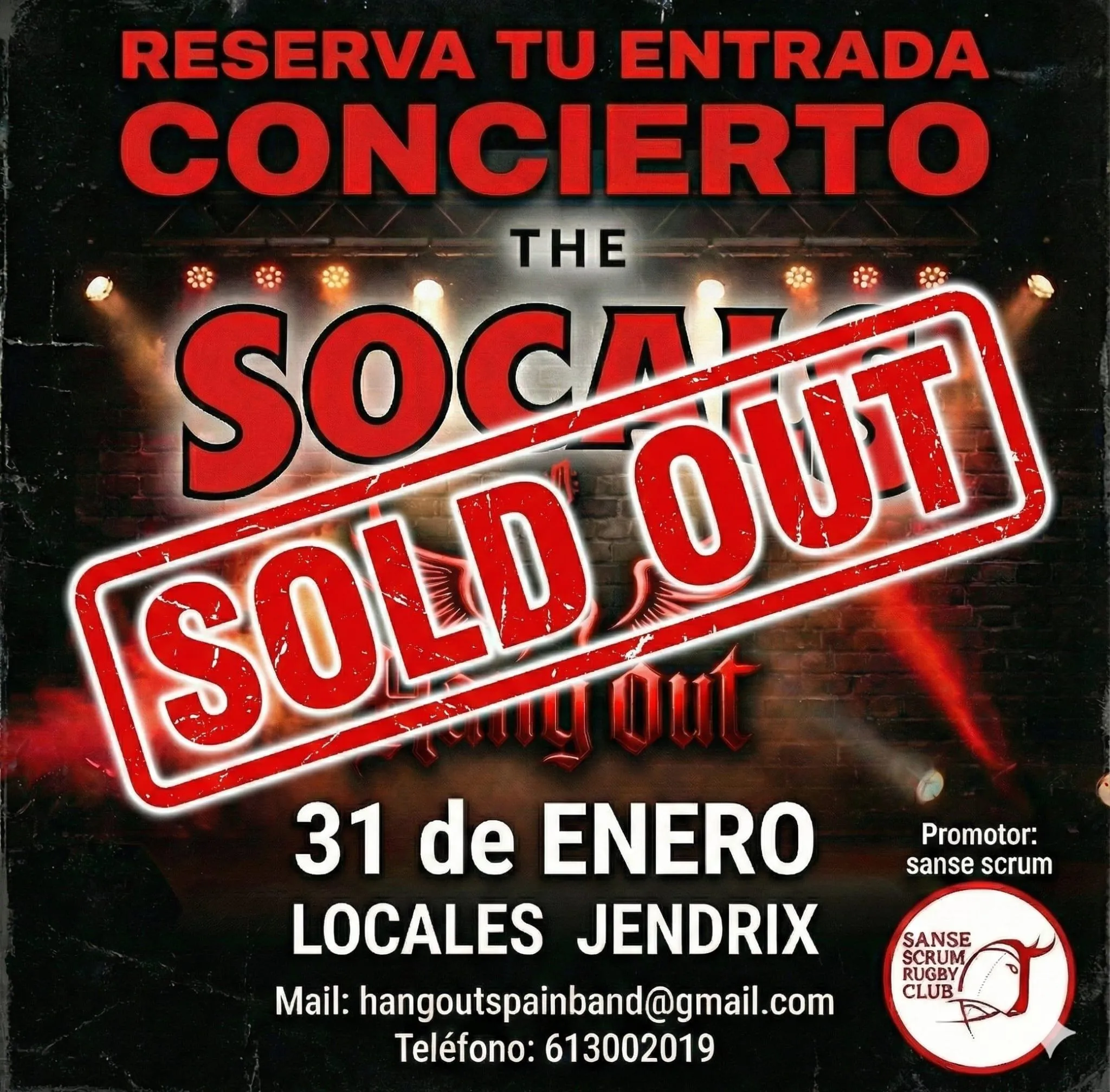 Cartel del concierto The Socals + HangOut